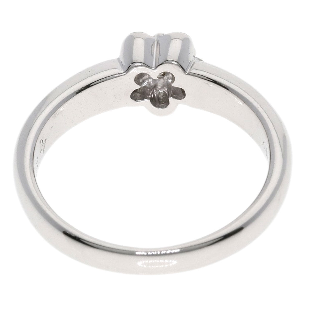 Ponte Vecchio Flower Diamond Ring K18 White Gold Ladies [Used]