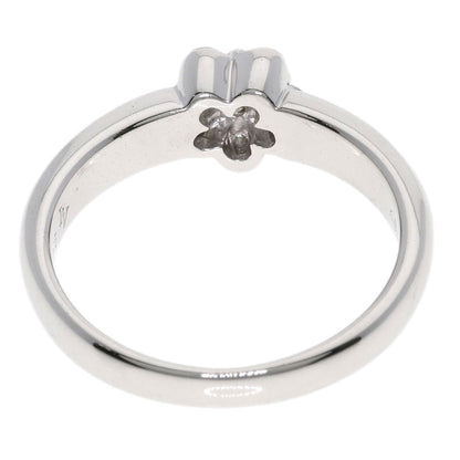 Ponte Vecchio Flower Diamond Ring K18 White Gold Ladies [Used]