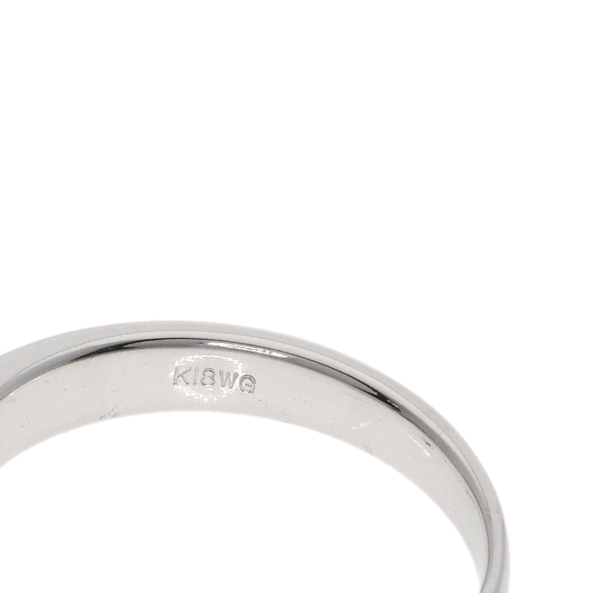 Ponte Vecchio Flower Diamond Ring K18 White Gold Ladies [Used]