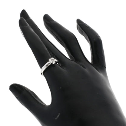 Ponte Vecchio Flower Diamond Ring K18 White Gold Ladies [Used]