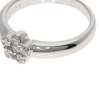 Ponte Vecchio Flower Diamond Ring K18 White Gold Ladies [Used]