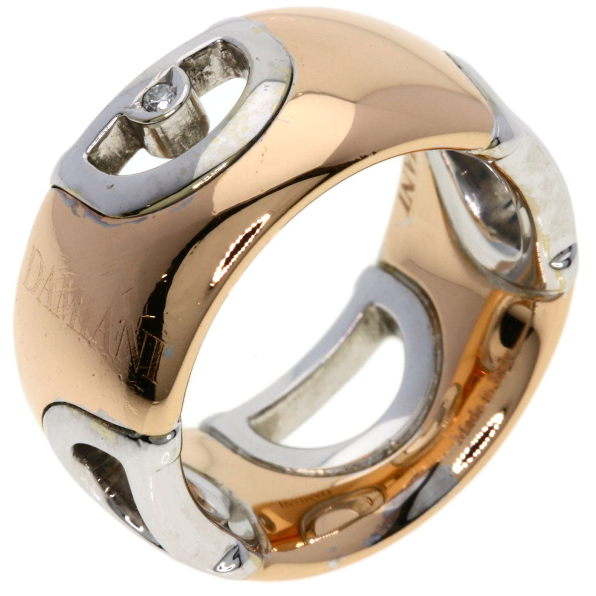Damiani D Icon Diamond Ring K18 Pink Gold K18 White GoldLadies [Used]