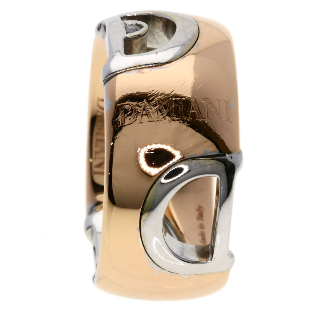 Damiani D Icon Diamond Ring K18 Pink Gold K18 White GoldLadies [Used]