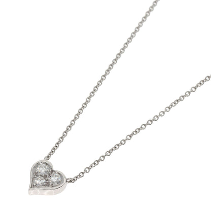 TIFFANY&Co. Sentimental Heart Diamond Necklace Platinum PT950 Ladies [Used]