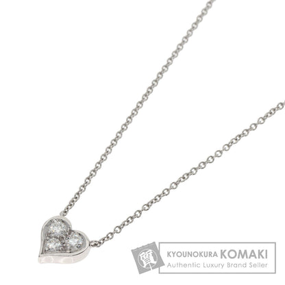 TIFFANY&Co. Sentimental Heart Diamond Necklace Platinum PT950 Ladies [Used]