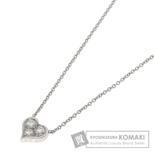TIFFANY&Co. Sentimental Heart Diamond Necklace Platinum PT950 Ladies [Used]