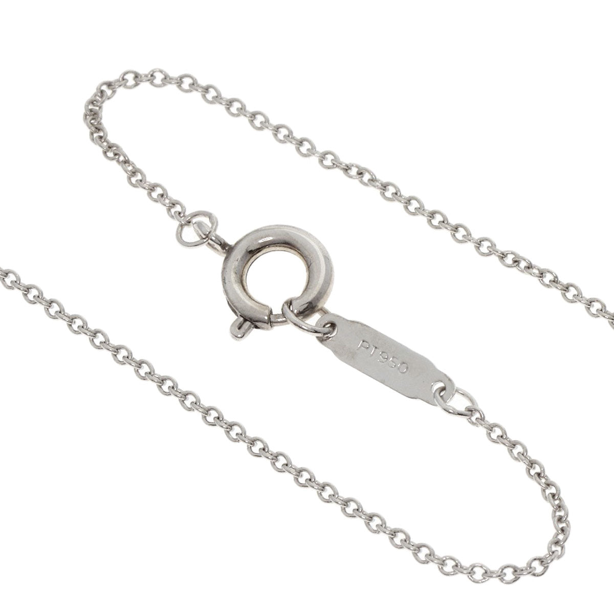 TIFFANY&Co. Sentimental Heart Diamond Necklace Platinum PT950 Ladies [Used]