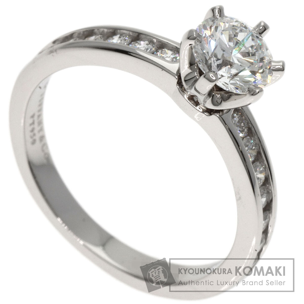 TIFFANY&Co. Solitaire Diamond Ring Platinum PT950 Ladies [Used]