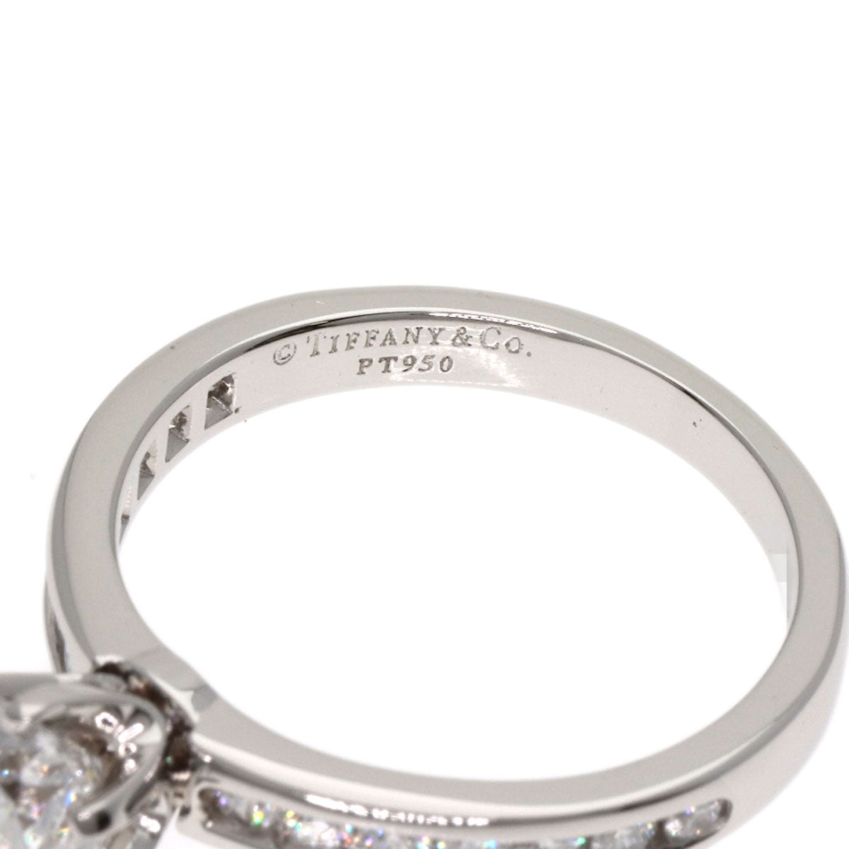 TIFFANY&Co. Solitaire Diamond Ring Platinum PT950 Ladies [Used]