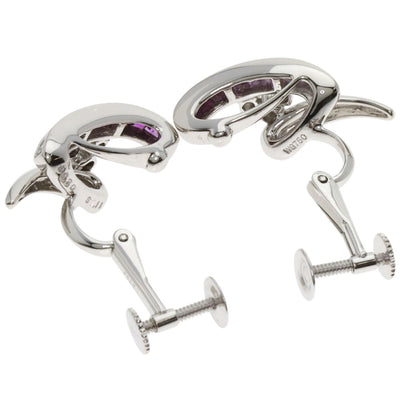 Jeunet Sapphire Diamond Earring K18 White Gold K14WGLadies [Used]