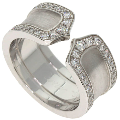CARTIER C2 LM Edge Diamond #50 Ring K18 White Gold Ladies [Used]