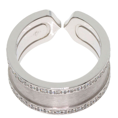 CARTIER C2 LM Edge Diamond #50 Ring K18 White Gold Ladies [Used]