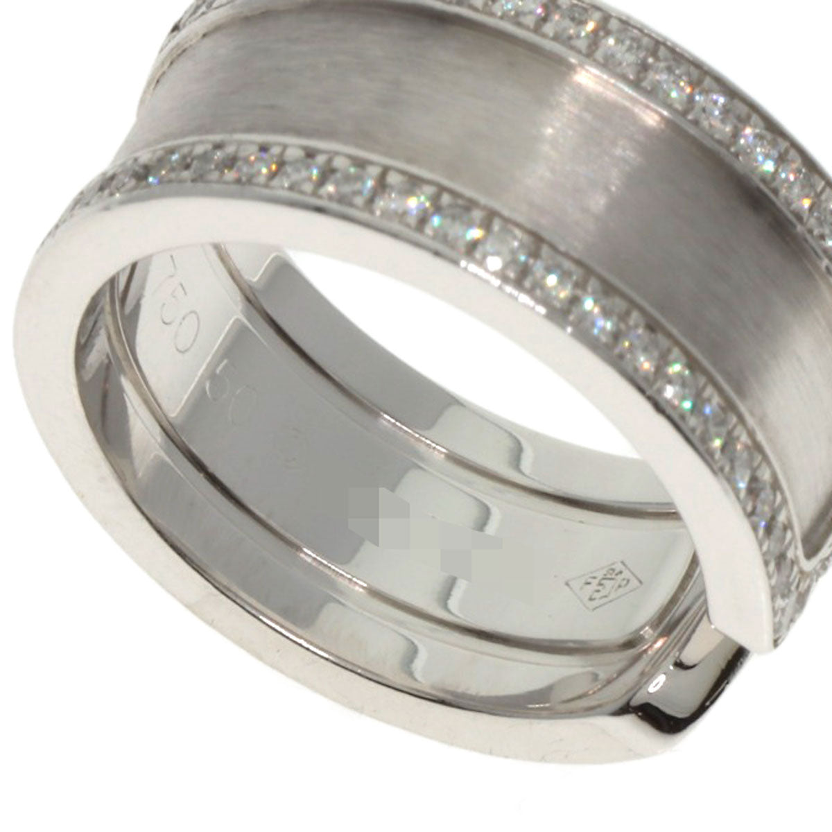 CARTIER C2 LM Edge Diamond #50 Ring K18 White Gold Ladies [Used]