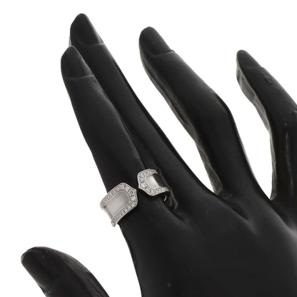 CARTIER C2 LM Edge Diamond #50 Ring K18 White Gold Ladies [Used]