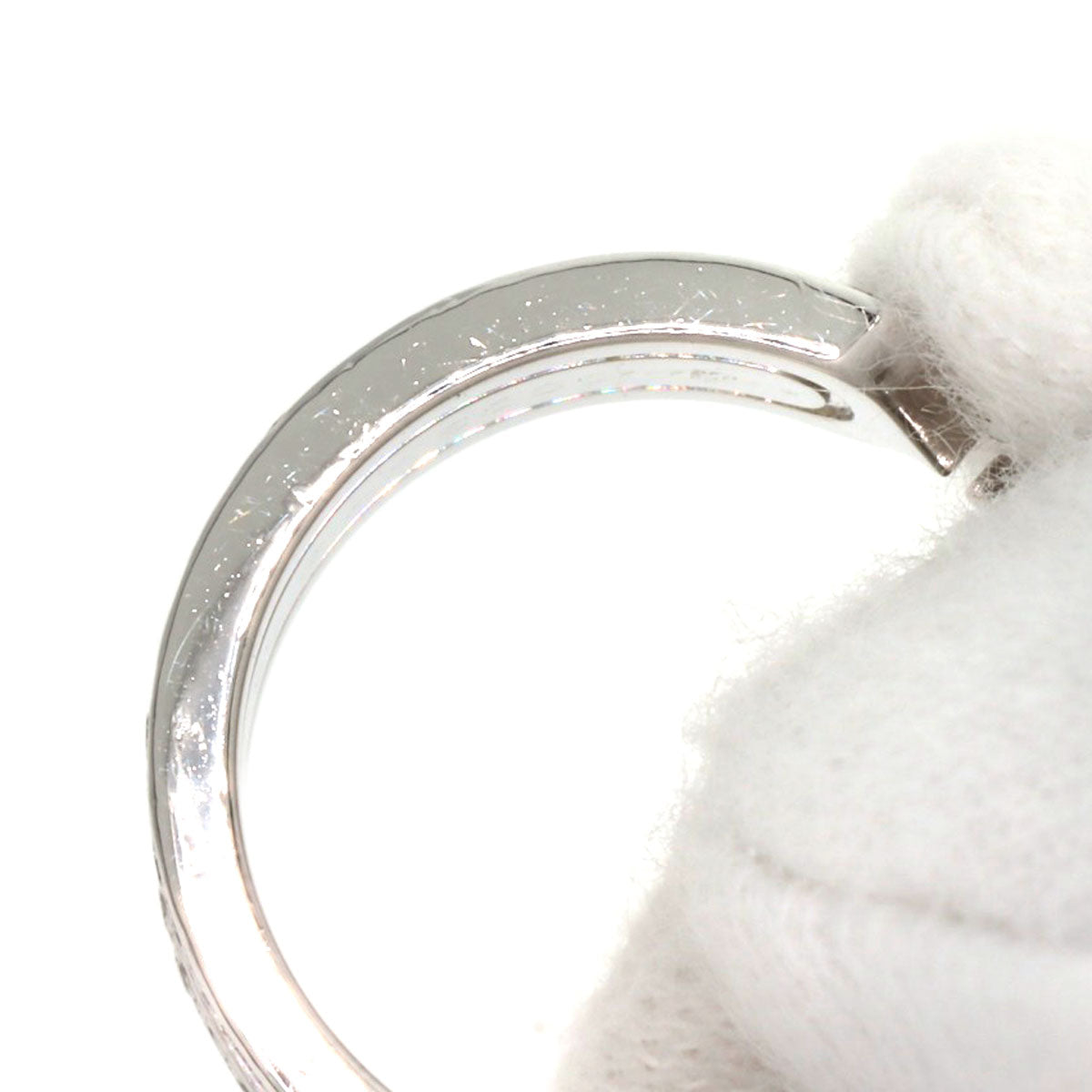 CARTIER C2 LM Edge Diamond #50 Ring K18 White Gold Ladies [Used]