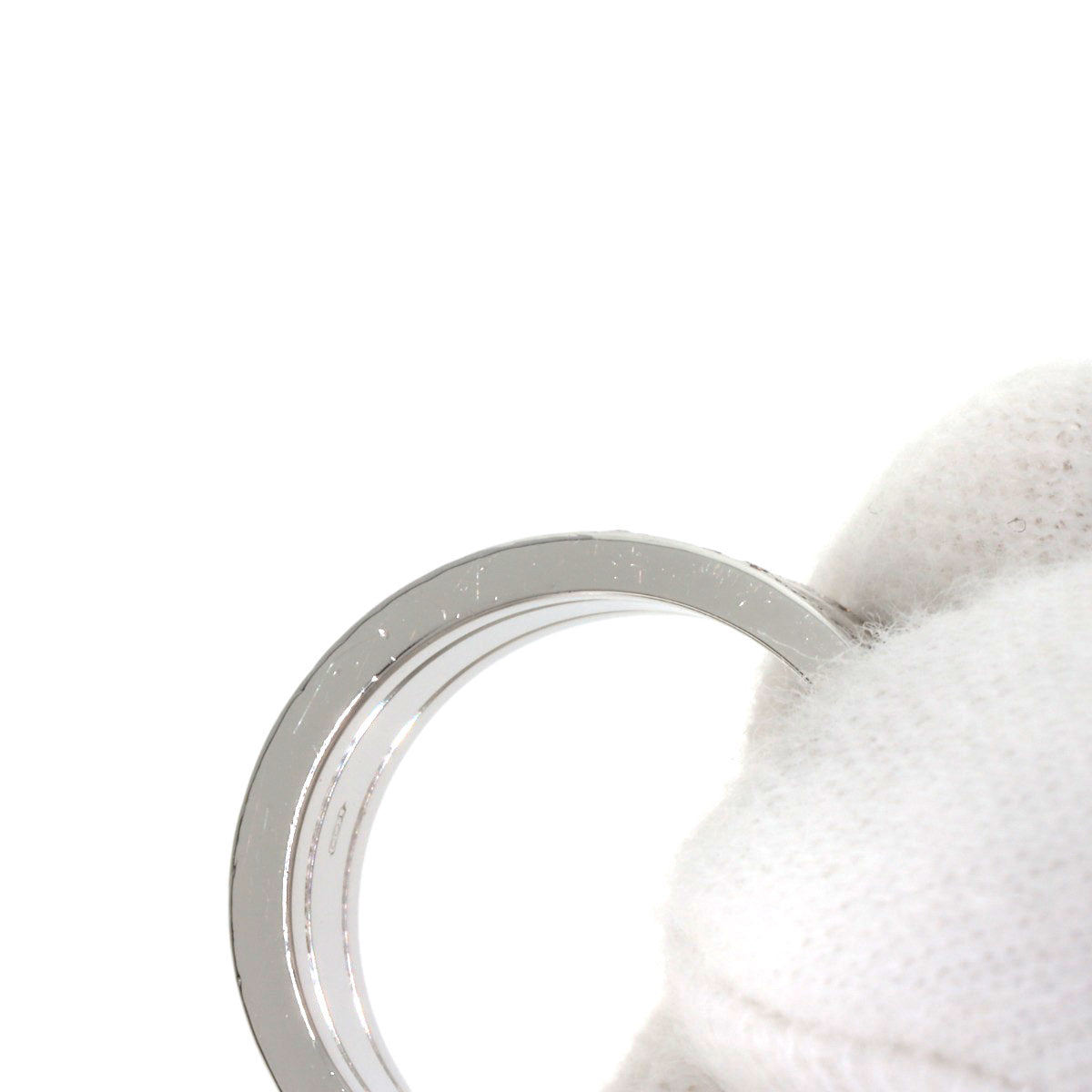 CARTIER C2 LM Edge Diamond #50 Ring K18 White Gold Ladies [Used]