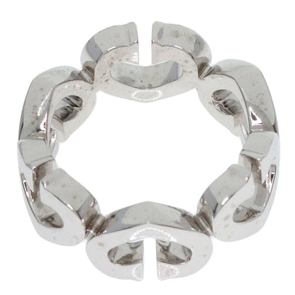 CARTIER C Heart Diamond #47 Ring K18 White Gold Ladies [Used]