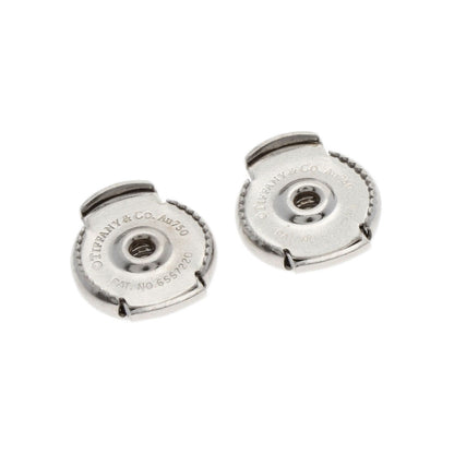 TIFFANY&Co. Metro Hoop Diamond earring K18 White Gold Ladies [Used]