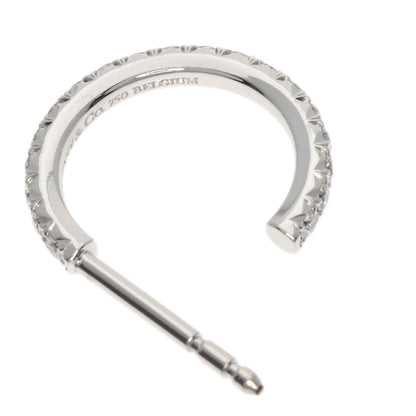 TIFFANY&Co. Metro Hoop Diamond earring K18 White Gold Ladies [Used]