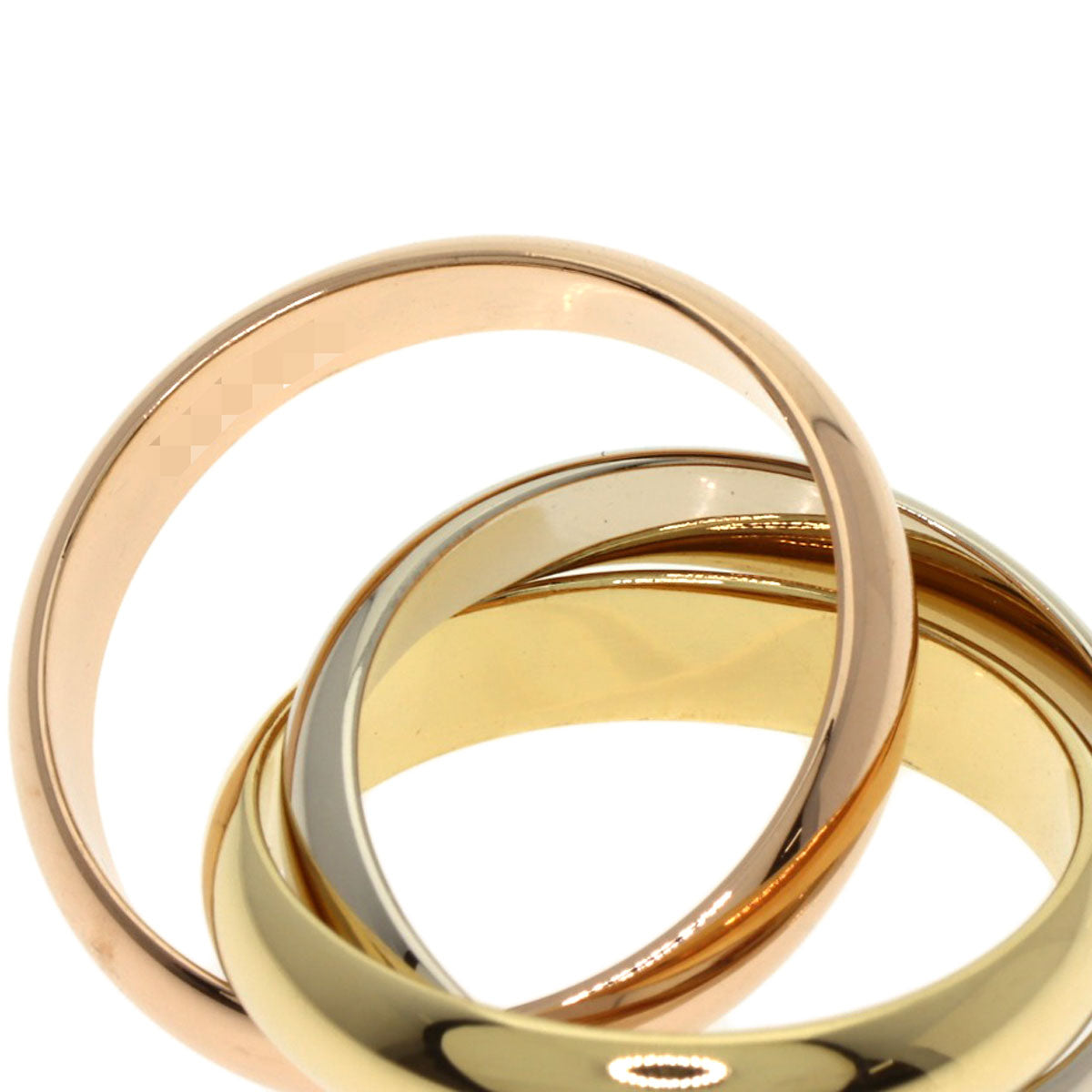 CARTIER Trinity MM #47 Ring K18 Yellow Gold K18 White GoldLadies [Used]