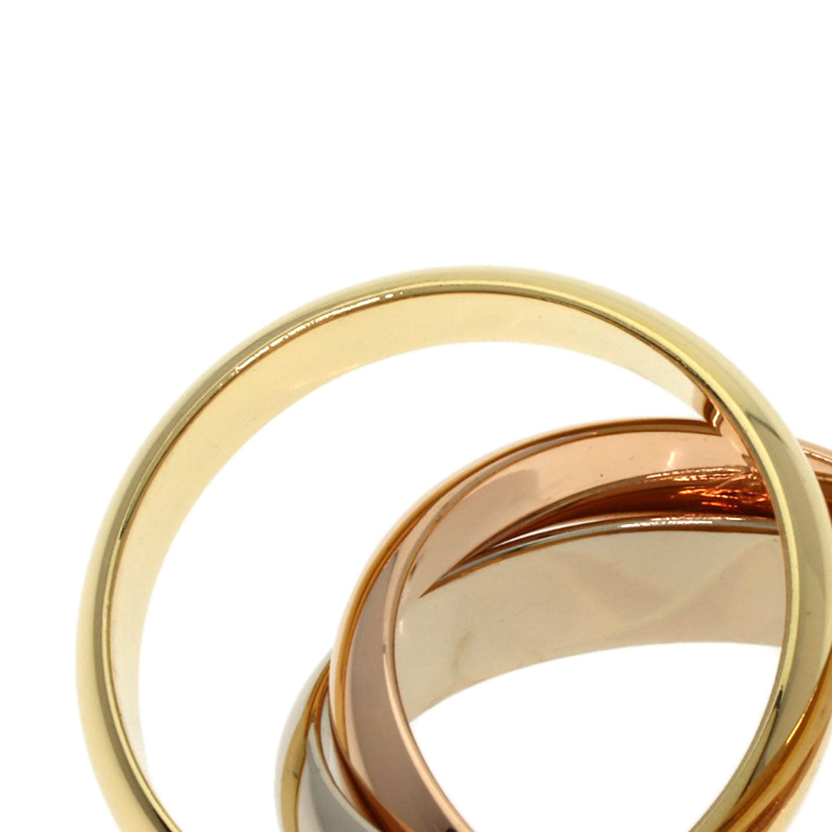 CARTIER Trinity MM #47 Ring K18 Yellow Gold K18 White GoldLadies [Used]