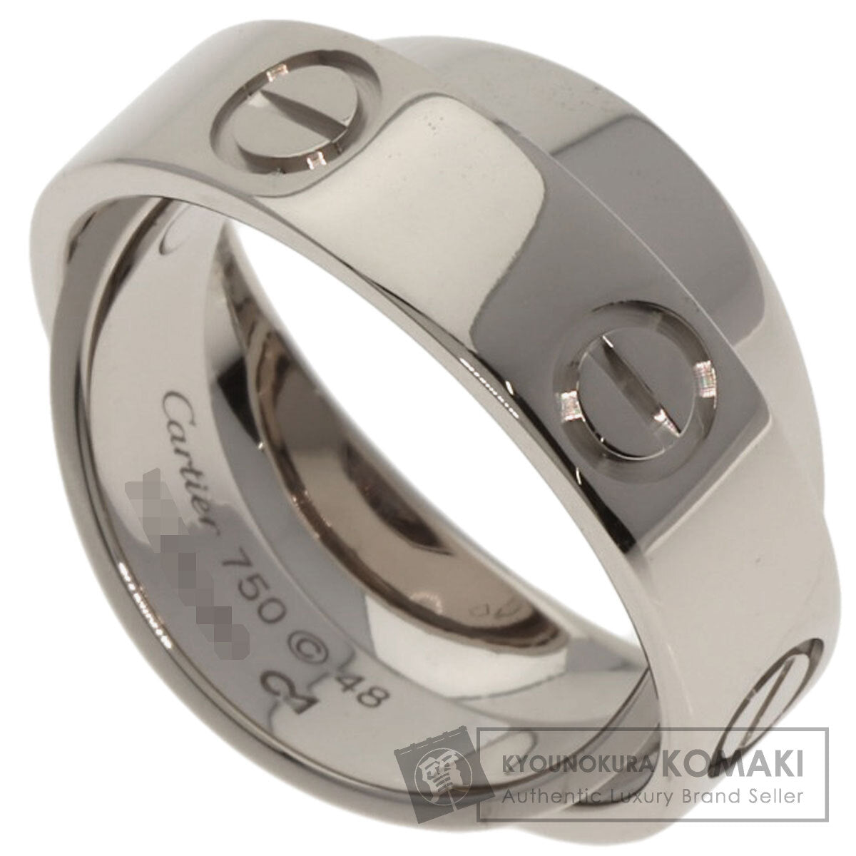 CARTIER Secret Love #48 Ring K18 White Gold Ladies [Used]