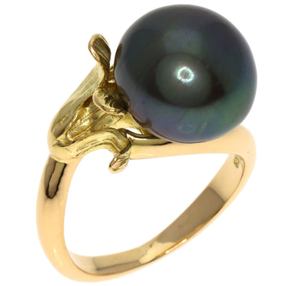 TASAKI Black Pearl Pearl Ring K18 Yellow Gold Ladies [Used]