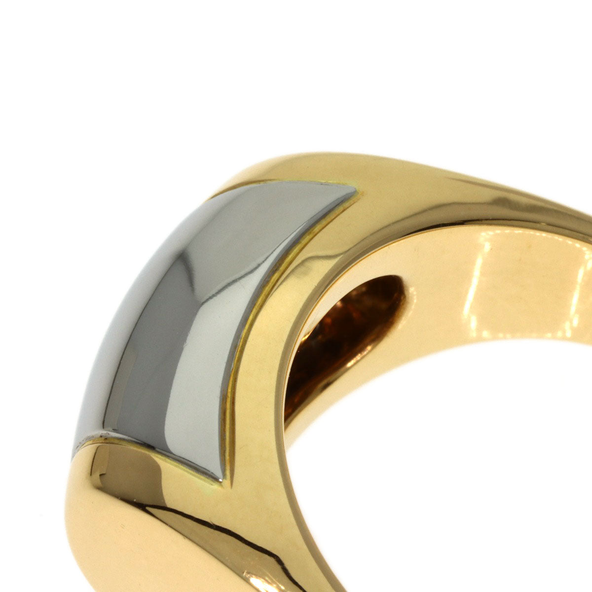 BVLGARI Tromket Ring K18 Yellow Gold Stainless SteelLadies [Used]