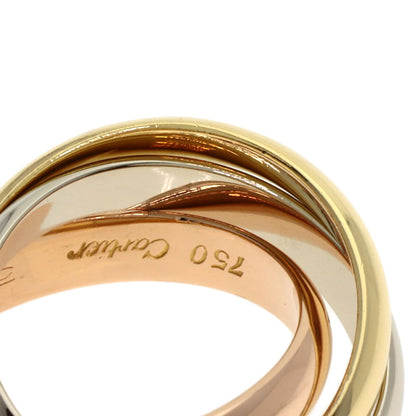 CARTIER Trinity MM #50 Ring K18 Yellow Gold K18 White GoldLadies [Used]