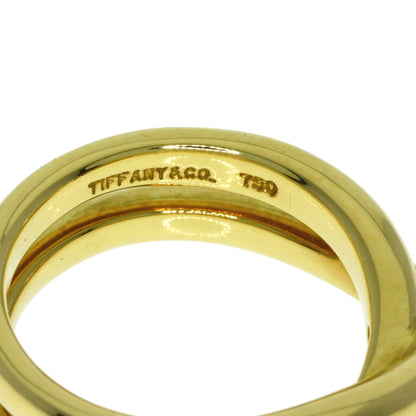 TIFFANY&Co. Paloma Picasso Cross 1P Diamond Ring K18 Yellow Gold Ladies [Used]