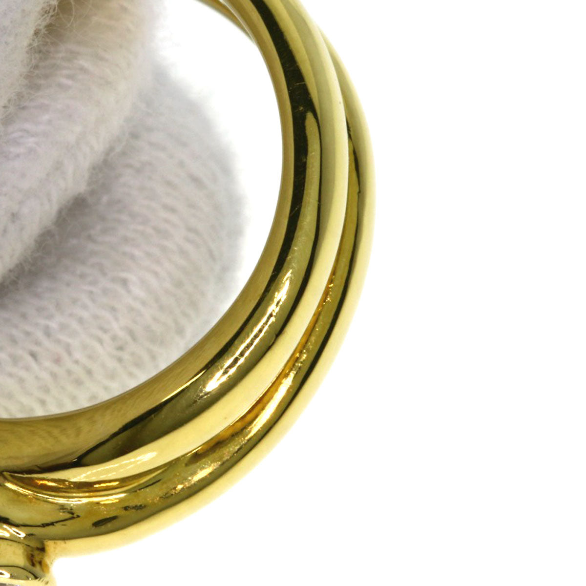 TIFFANY&Co. Paloma Picasso Cross 1P Diamond Ring K18 Yellow Gold Ladies [Used]