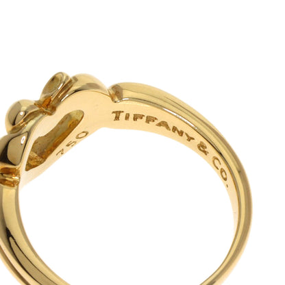 TIFFANY&Co. Ribbon heart Ring K18 Yellow Gold Ladies [Used]