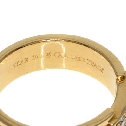 TIFFANY&Co. Atlas 3P Diamond Ring K18 Pink Gold Ladies [Used]