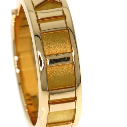 TIFFANY&Co. Atlas 3P Diamond Ring K18 Pink Gold Ladies [Used]