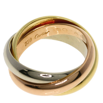 CARTIER Trinity MM #50 Ring K18 Yellow Gold 18K Pink GoldLadies [Used]