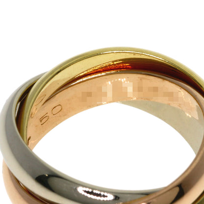 CARTIER Trinity MM #50 Ring K18 Yellow Gold 18K Pink GoldLadies [Used]