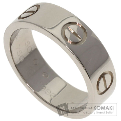CARTIER love ring #50 Ring K18 White Gold Ladies [Used]