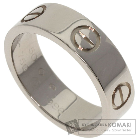 CARTIER love ring #50 Ring K18 White Gold Ladies [Used]