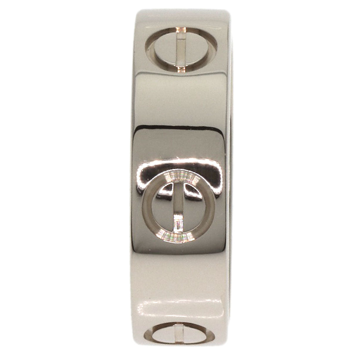CARTIER love ring #50 Ring K18 White Gold Ladies [Used]
