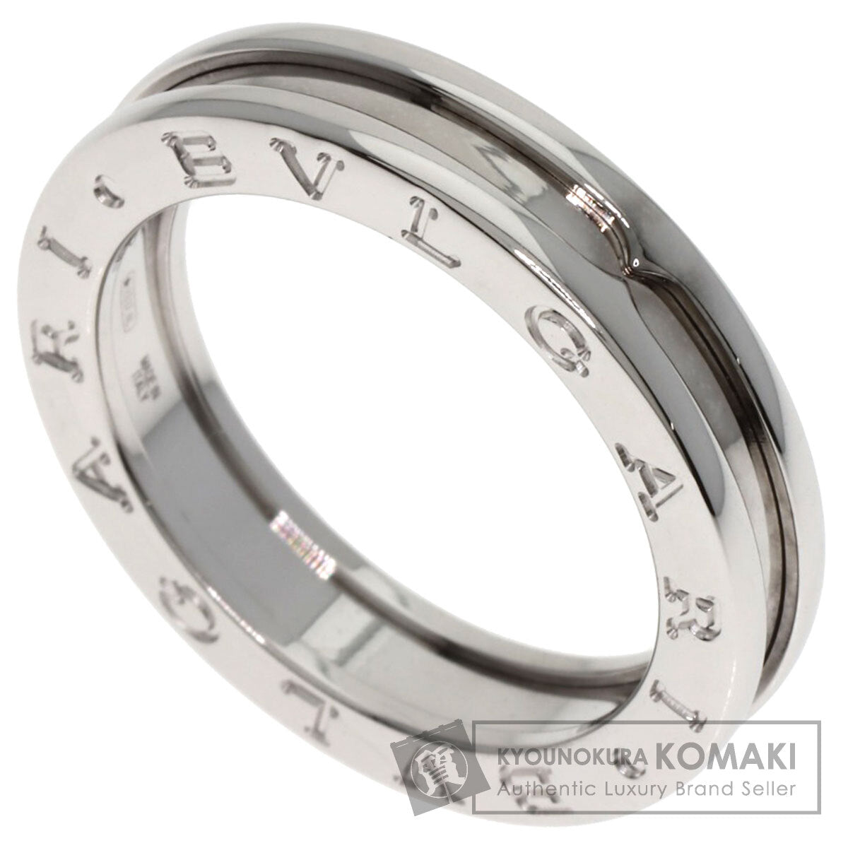BVLGARI B.zero1 1 Band #57 Ring K18 White Gold Ladies [Used]