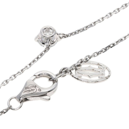 CARTIER Solitaire DiamondE-VVS2-VG Necklace K18 White Gold Ladies [Used]