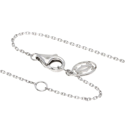 CARTIER Solitaire DiamondE-VVS2-VG Necklace K18 White Gold Ladies [Used]