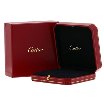 CARTIER Solitaire DiamondE-VVS2-VG Necklace K18 White Gold Ladies [Used]