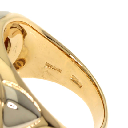 BVLGARI Piramide Blue Topaz Ring K18 Yellow Gold Ladies [Used]