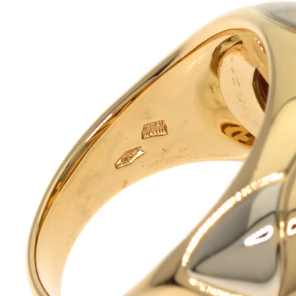 BVLGARI Piramide Blue Topaz Ring K18 Yellow Gold Ladies [Used]