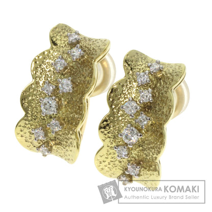 TASAKI Diamond earring 2WAY earring K18 Yellow Gold PT900Ladies [Used]