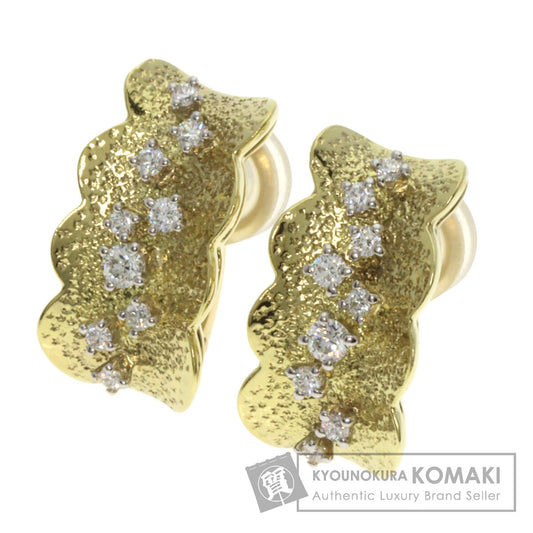 TASAKI Diamond earring 2WAY earring K18 Yellow Gold PT900Ladies [Used]