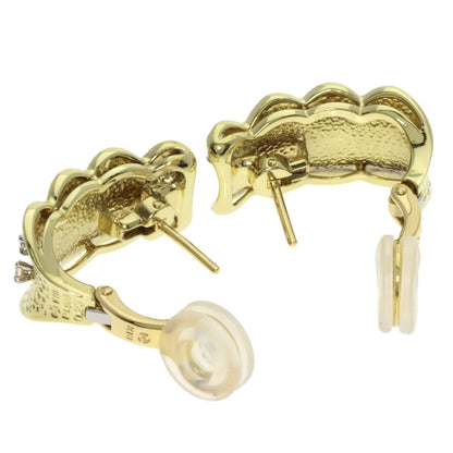 TASAKI Diamond earring 2WAY earring K18 Yellow Gold PT900Ladies [Used]
