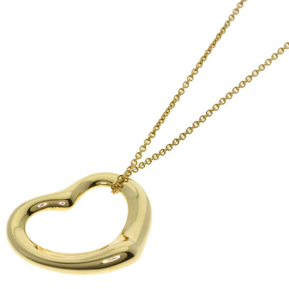 TIFFANY&Co. Open heart Necklace K18 Yellow Gold Ladies [Used]
