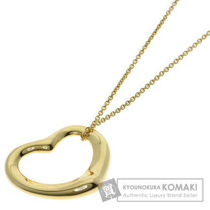 TIFFANY&Co. Open heart Necklace K18 Yellow Gold Ladies [Used]